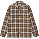 Carhartt WIP Клетчатая рубашка-куртка Monahan, Brown - фото