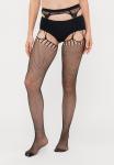 Тайтсы Ann Summers GEO CROTCHLESS FISHNET TIGHTS, Black - фото 2