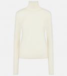 Джемпер с водолазкой Róhe, кремовый - фото
