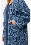 Кардиган Ulla Popken WAVE OPEN SHAPE LONG SLEEVE , Night Blue/Dark Blue - фото 4