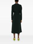 Платье с длинным рукавом Victoria Beckham, зеленый - фото 3