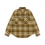 Фланелевая рубашка с карманом от A Bathing APE Aape, зеленый - фото