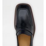 Кожаные лоферы на платформе TOD's, черный - фото 4