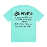 Футболка Supreme Person Tee Teal, бирюзовый - фото 2
