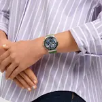 SWATCH Часы Essentials Collection Quartz Movement Unisex Watch 43mm Blue Dial Stainless Steel Case Silicone Strap, Blue Dial - фото 3