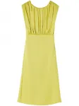 Платье миди без рукавов JIL SANDER, зеленый - фото