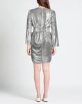 Мини-платье Sandra Mansour, серебряный - фото 3