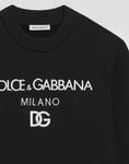 Джерси свитшот с круглым вырезом и вышивкой DG Milano Dolce&Gabbana, черный - фото 3