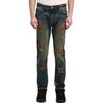 Джинсы с нашивкой Logo Patch PALM ANGELS, синий - фото 4