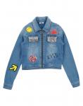 Джинсовая куртка для девочек Miss Grant, синий - фото