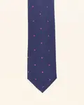 Мужской галстук в горошек PuroEgo, синий - фото