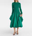 Платье миди Kenlie с ребристым трикотажем Simkhai, Green - фото 2