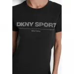 Футболка DKNY Sport Rhinestone Logo, черный - фото 5