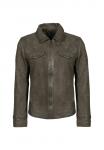 Куртка Freaky Nation Leather jacket, Olive - фото 5
