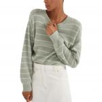 Полосатый ребристый джемпер Brunello Cucinelli, белый - фото 10