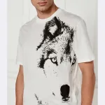 Футболка стандартного кроя Armani Exchange, белый - фото 4