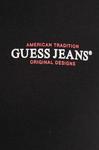 Хлопковый топ Guess Jeans с длинными рукавами, черный - фото 6