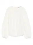 Свитер с рукавами-буфами LALALU, белый - фото