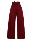 Широкие брюки JIORO ESSENTIALS, бургундия - фото
