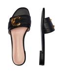 Кожаные тапочки Coccinelle, черный - фото 4