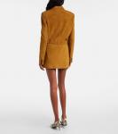 Джинсовая мини-юбка Khaite, Toffee - фото 3