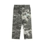 Bathing APE штаны с граффити-принтом Aape, белый - фото 3