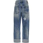 Кроссовер укороченные джинсы R13, синий - фото 4