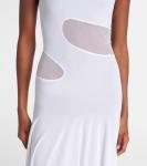 Макси-платье с водолазкой Alaïa, Blanc - фото 5