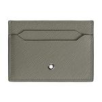 Кожаный визитник Cow Leather Card Holder мужской Medium Gray MONTBLANC - фото