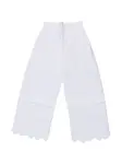 Вышитые брюки Ermanno Scervino Junior, белый - фото