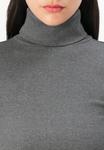 Топ Vero Moda VMCHLOE ROLL NECK, Medium Grey Melange/Mottled Grey - фото 6