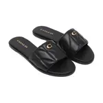 Кожаные тапочки Холли Coach, черный - фото 2