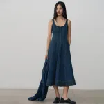 Безрукавное платье женское Medium Washed GAP, Medium Washed - фото 4