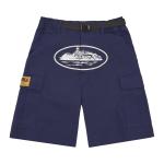 Шорты карго Corteiz Alcatraz темно-синие - фото