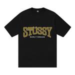 Футболка Stussy Burly Threads Tee, черный - фото