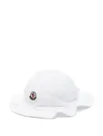 Панама с нашивкой-логотипом Moncler Enfant, белый - фото