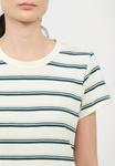 Футболка rag & bone THE SLUB STRIPE TEE, White - фото 7