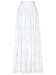 Dolce & Gabbana юбка макси с фестонами, белый - фото