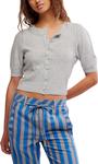 Свитер Free People Isla Solid Cardi, Mineral Grey - фото