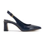 Туфли Vince Camuto Hamden Pump, Navy Croc Print - фото 5