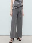 Широкие брюки MANGO MALI, серый - фото 2