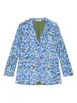 Пиджак с цветочным принтом MALIPARMI, синий - фото