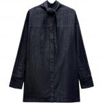 ZARA Рубашка ZW Series женская синяя - фото 4