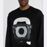 Karl Lagerfeld x Darcel разочаровывает свитшот обычного кроя Karl Lagerfeld, черный - фото 3