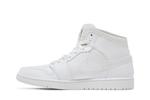 Кроссовки Air Jordan 1 Mid 'White Cool Grey', белый - фото 3