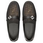 Футболка с логотипом и монограммой FENDI, черная - фото 3