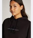 Свитер из синели Cropped fit Calvin Klein Jeans, черный - фото 4