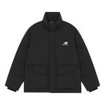 Куртка New Balance Logo Print Warm Jacket 'Black', черный - фото