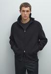 Куртка Massimo Dutti TWO-WAY ZIP HOODED, Dark Blue - фото