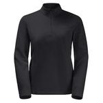 Флисовый свитер Jack Wolfskin Women's Taunus Halfzip, черный - фото